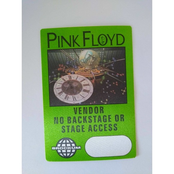Pink Floyd Backstage Pass Momentary Lapse of Reason Tour 1987 Prog Rock Green - Picture 2 of 3